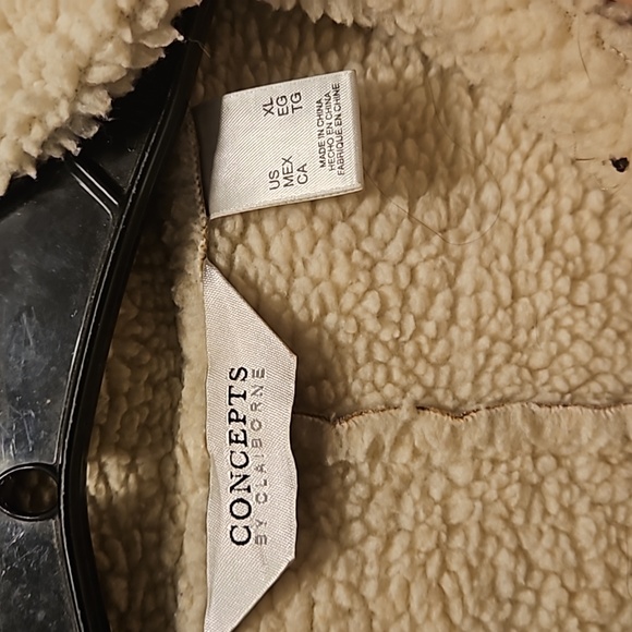 EUC Mens Fleece lined Suede Jacket - Picture 2 of 4